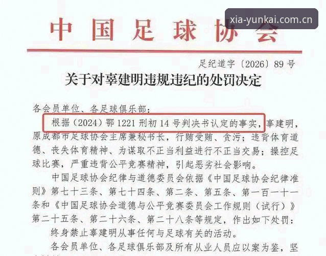 中国足球禁足事件完整解读指南——云开全站用户视角下的行业震荡与思考